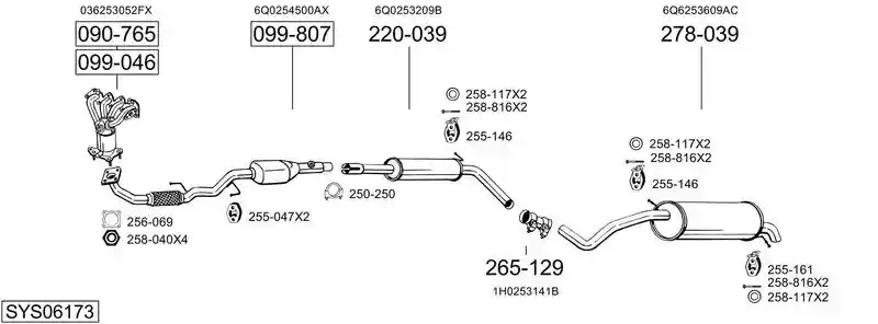 BOSAL SYS06173