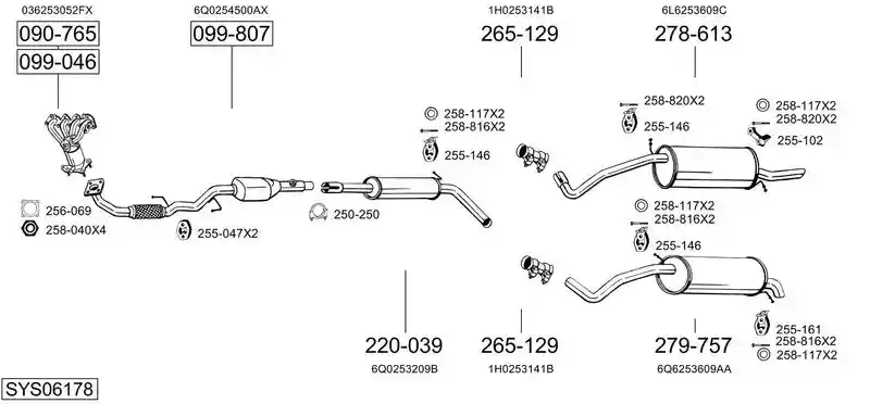 BOSAL SYS06178