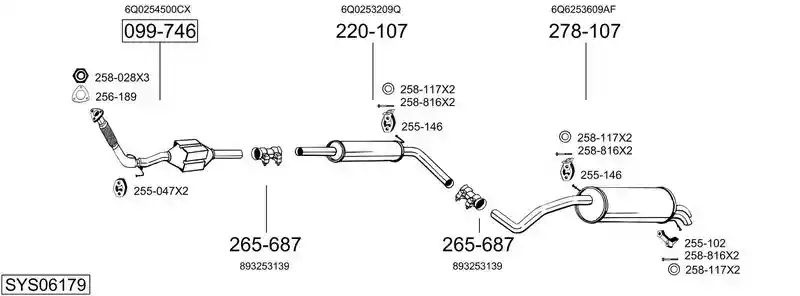 BOSAL SYS06179