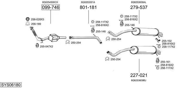 BOSAL SYS06180