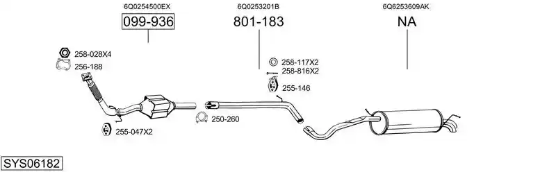 BOSAL SYS06182