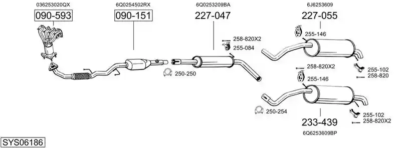 BOSAL SYS06186