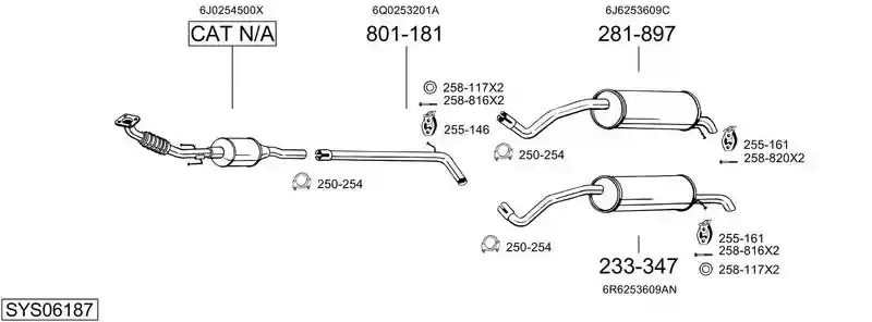 BOSAL SYS06187