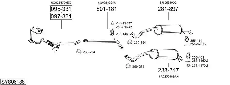 BOSAL SYS06188