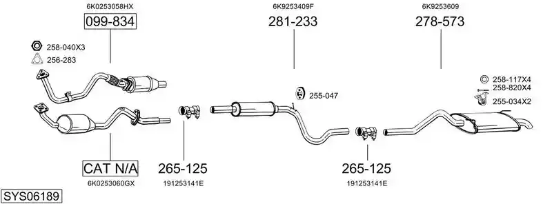 BOSAL SYS06189