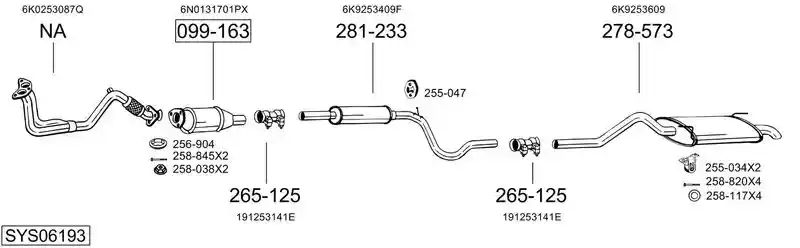 BOSAL SYS06193
