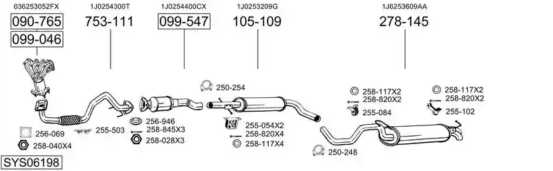 BOSAL SYS06198