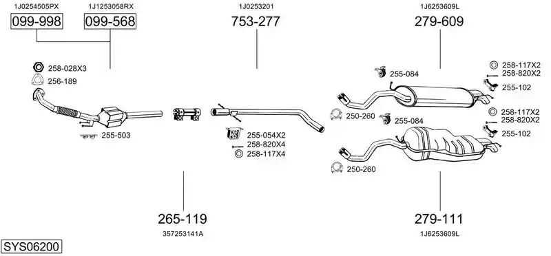 BOSAL SYS06200