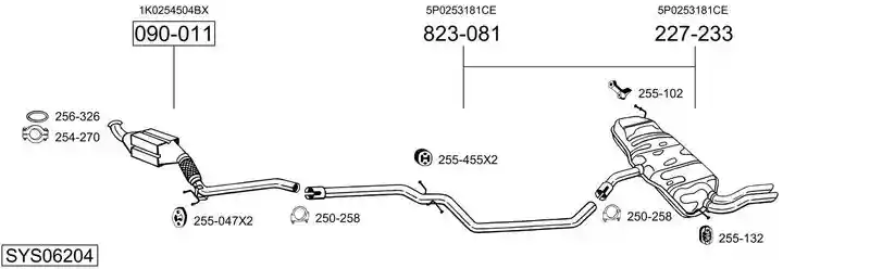 BOSAL SYS06204