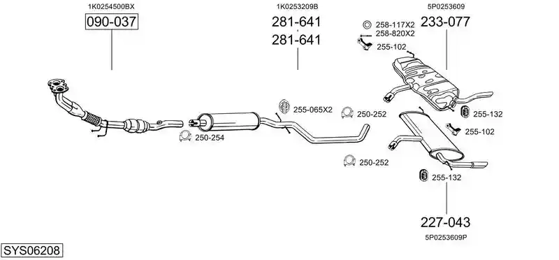 BOSAL SYS06208