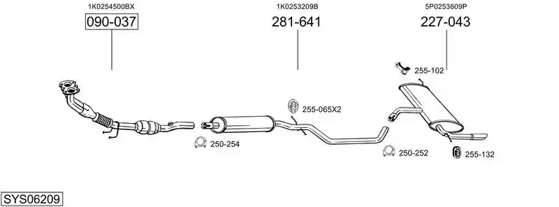 BOSAL SYS06209