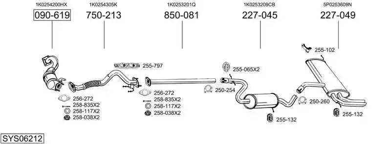 BOSAL SYS06212