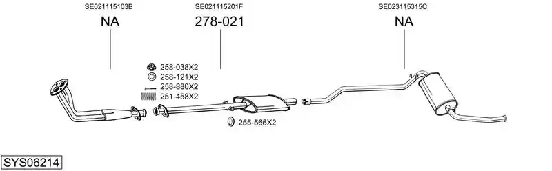 BOSAL SYS06214