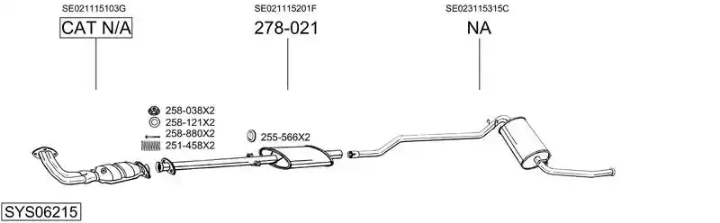 BOSAL SYS06215