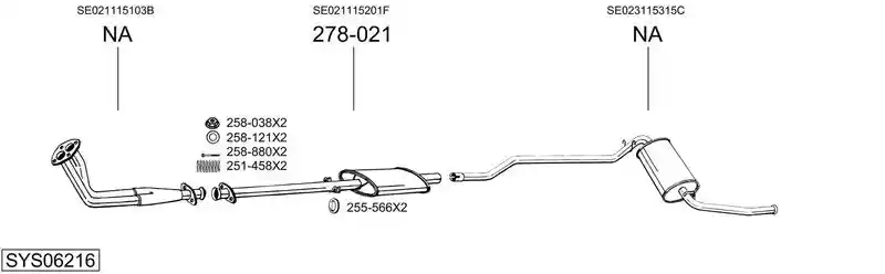 BOSAL SYS06216
