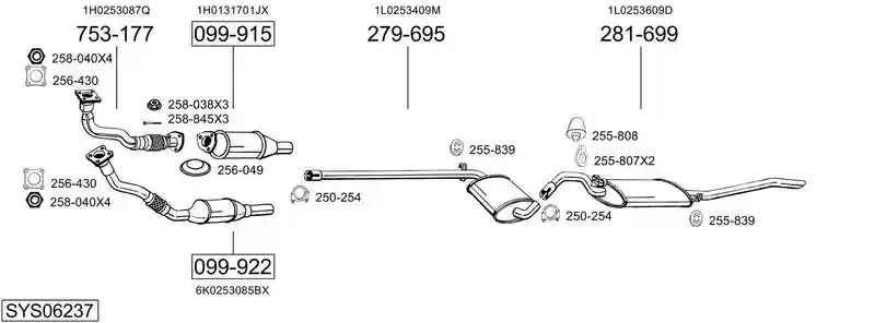 BOSAL SYS06237