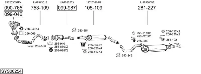 BOSAL SYS06254