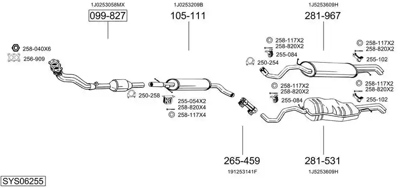 BOSAL SYS06255