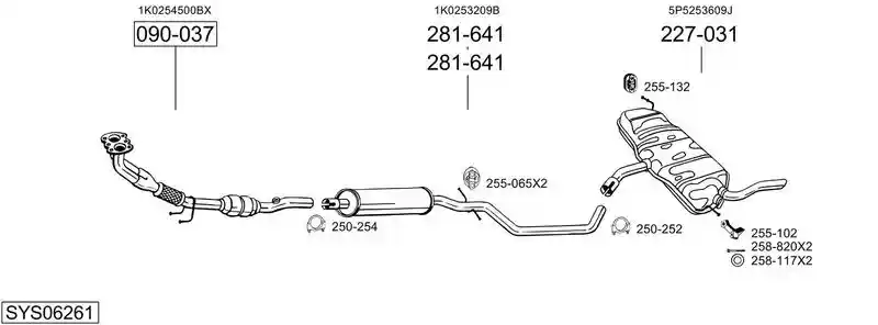 BOSAL SYS06261