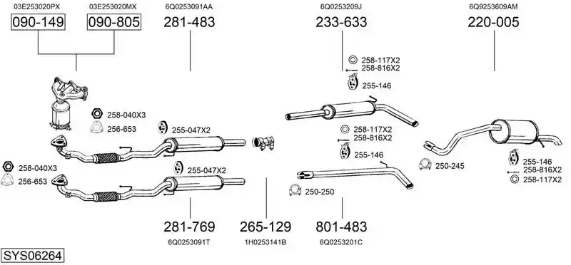 BOSAL SYS06264