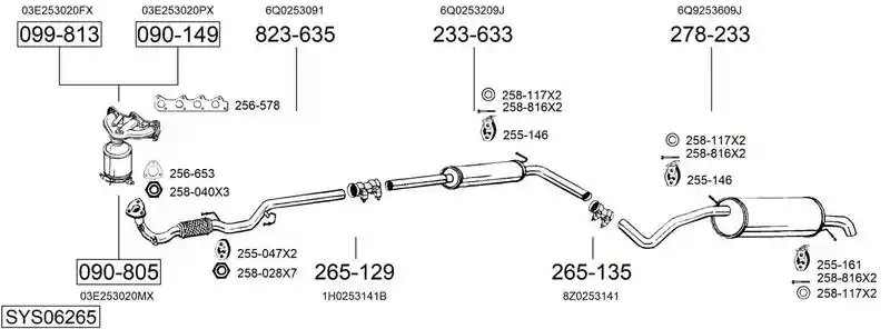 BOSAL SYS06265