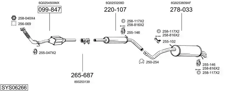 BOSAL SYS06266