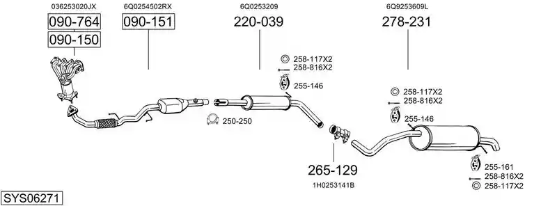 BOSAL SYS06271