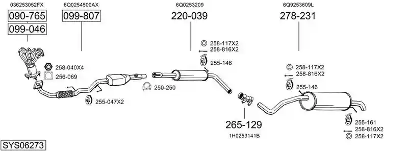 BOSAL SYS06273