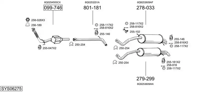 BOSAL SYS06275