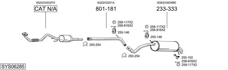 BOSAL SYS06285 BOSAL SYS06285