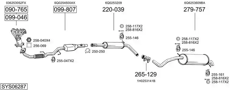 BOSAL SYS06287