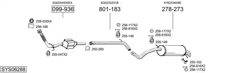 BOSAL SYS06288