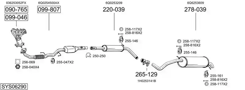 BOSAL SYS06290
