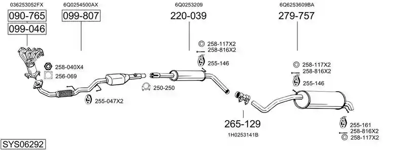 BOSAL SYS06292
