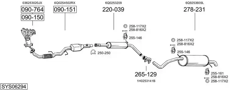 BOSAL SYS06294