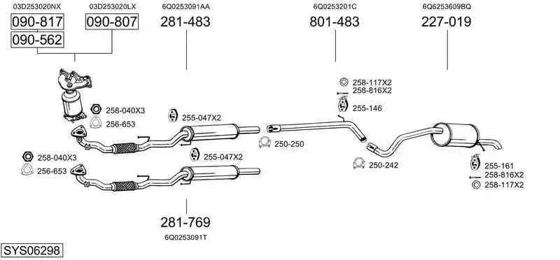 BOSAL SYS06298