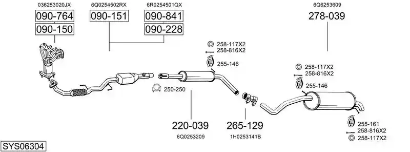 BOSAL SYS06304
