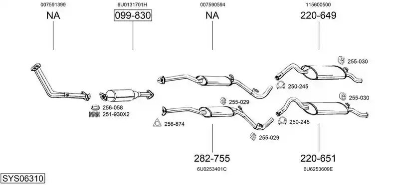 BOSAL SYS06310