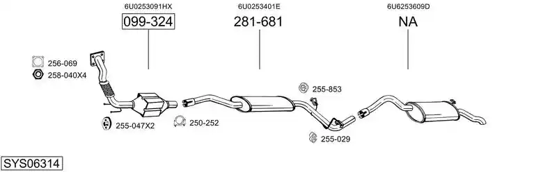 BOSAL SYS06314