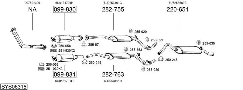 BOSAL SYS06315