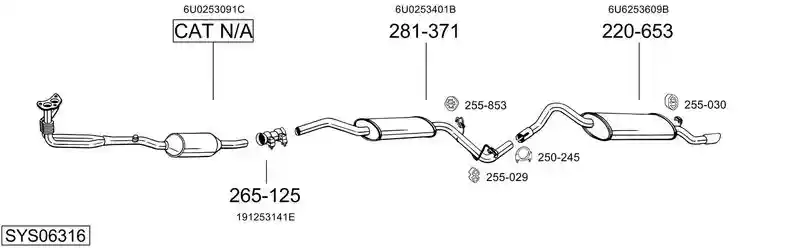 BOSAL SYS06316