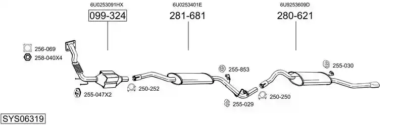 BOSAL SYS06319