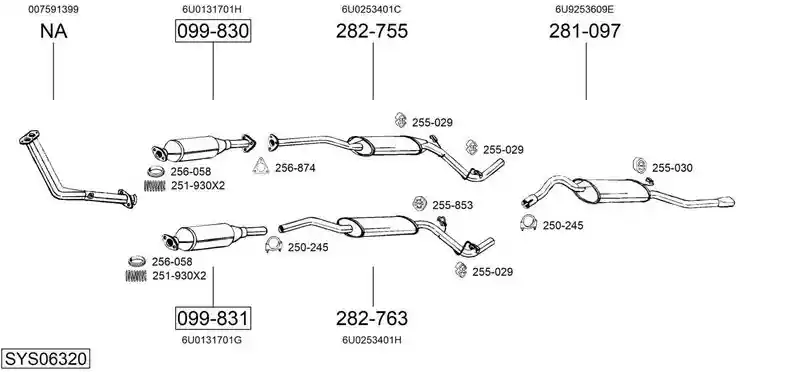 BOSAL SYS06320