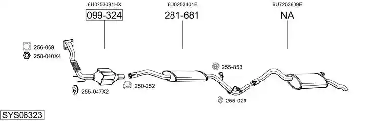 BOSAL SYS06323