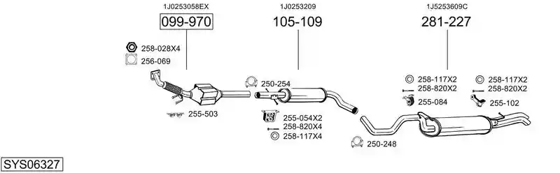 BOSAL SYS06327