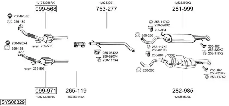 BOSAL SYS06329