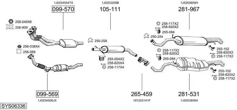 BOSAL SYS06336