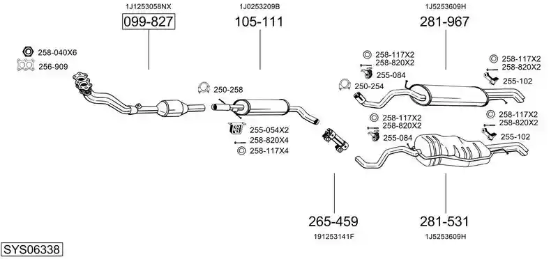 BOSAL SYS06338