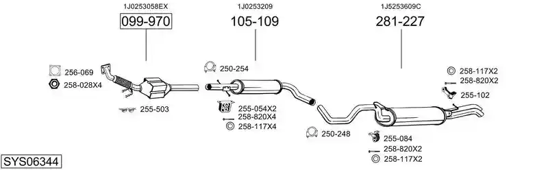 BOSAL SYS06344