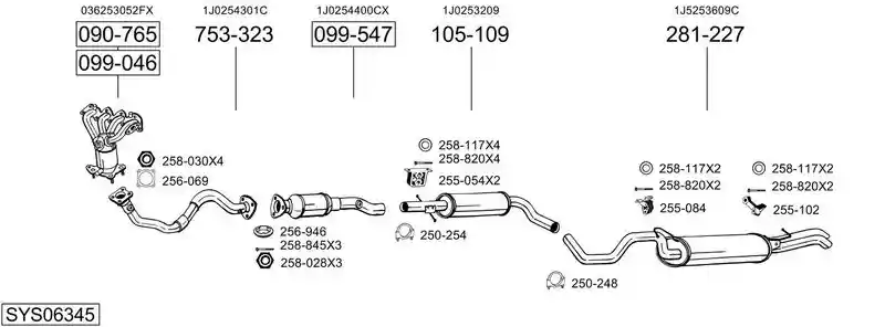 BOSAL SYS06345